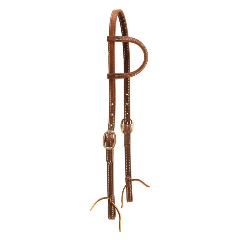 Tory Harness Leather DS Tie End One Ear Headstall