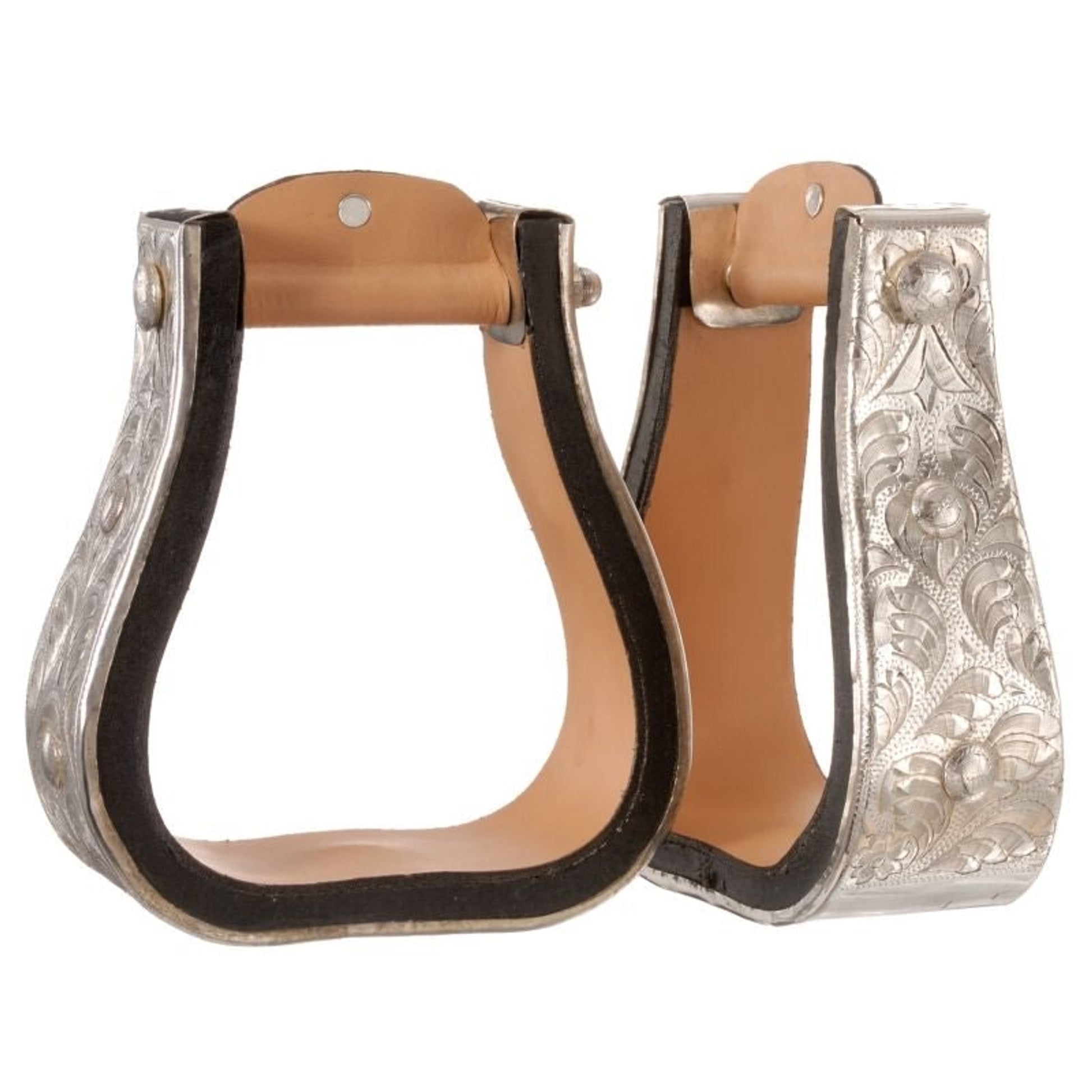 Tough1 Silver Show Bell Stirrups