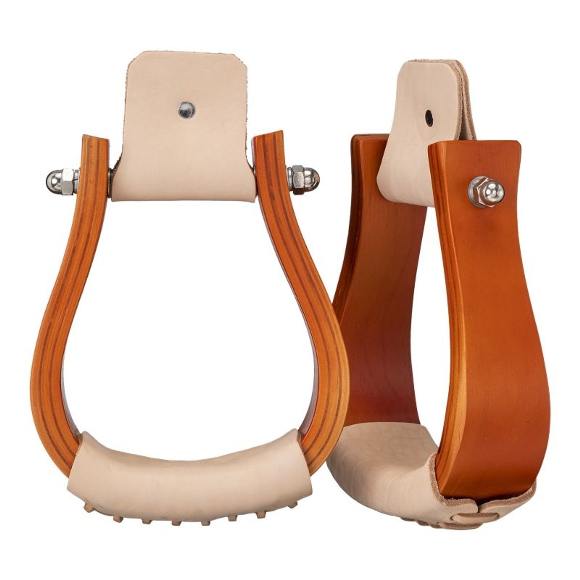 Tough1 Wooden Roper Bell Stirrups