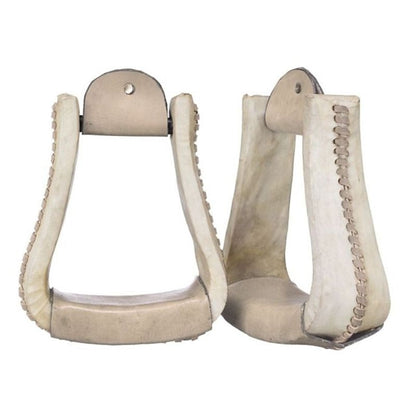 Tough1 Rawhide Roper Stirrups