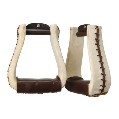 Tough1 Rawhide Roper Stirrups
