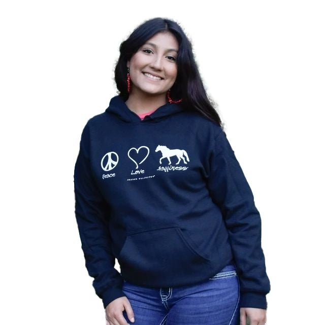 Peace Love Horses Hoodie
