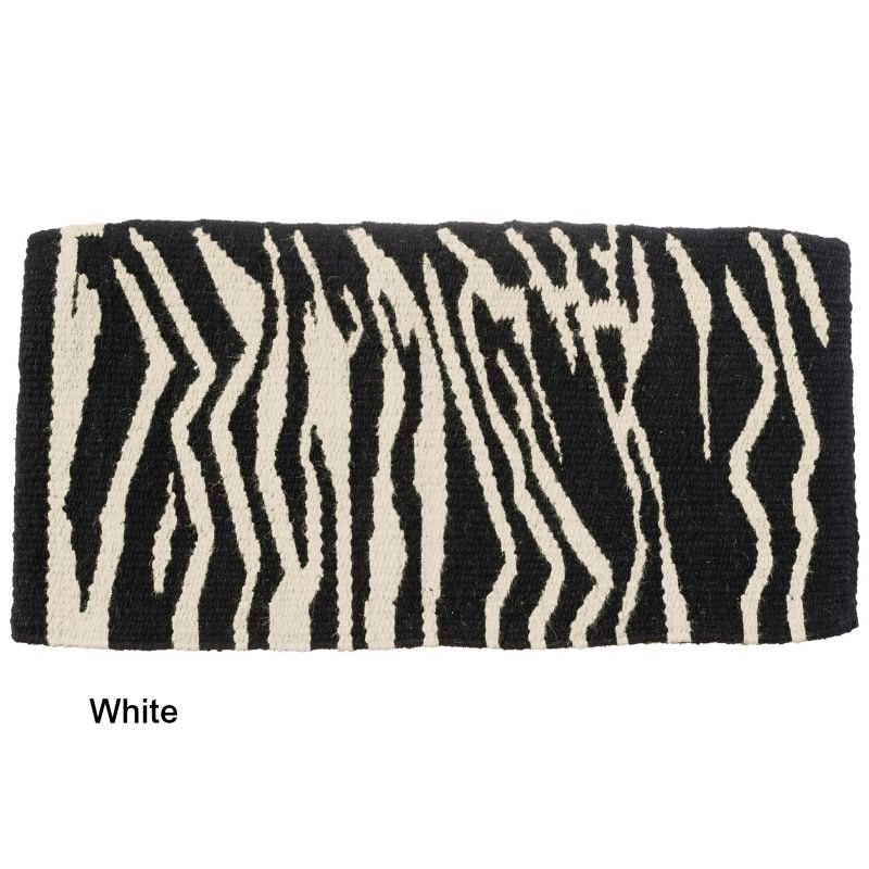 Tough1 Wild Zebra Wool Saddle Blanket