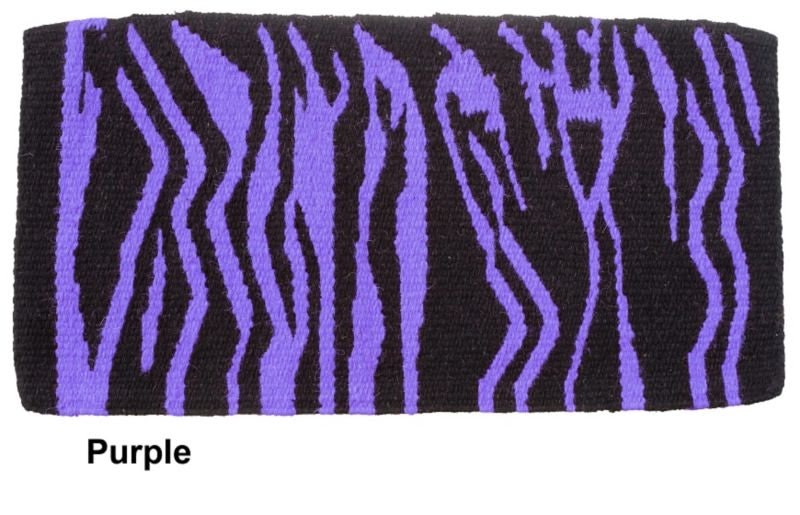 Tough1 Wild Zebra Wool Saddle Blanket