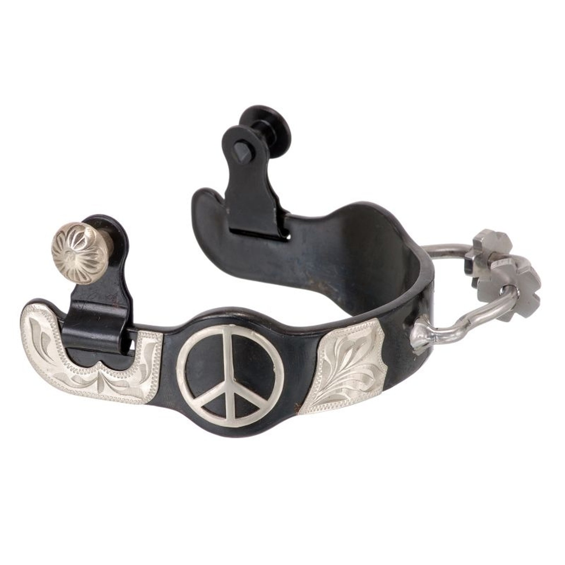 Royal King BS Silver Peace Sign Bumper Spurs