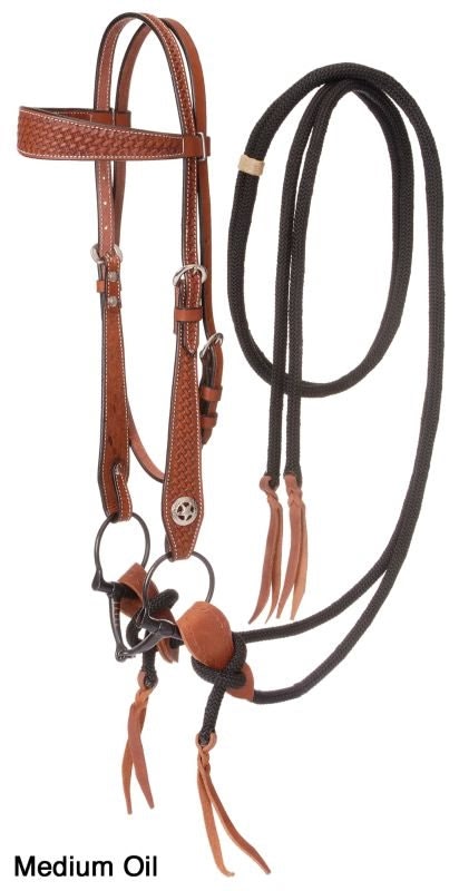 Silver Royal Basket Training Headstall with AT Bit