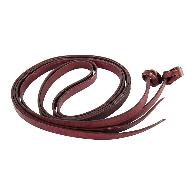 Western Latigo Leather Loop Back Split Reins