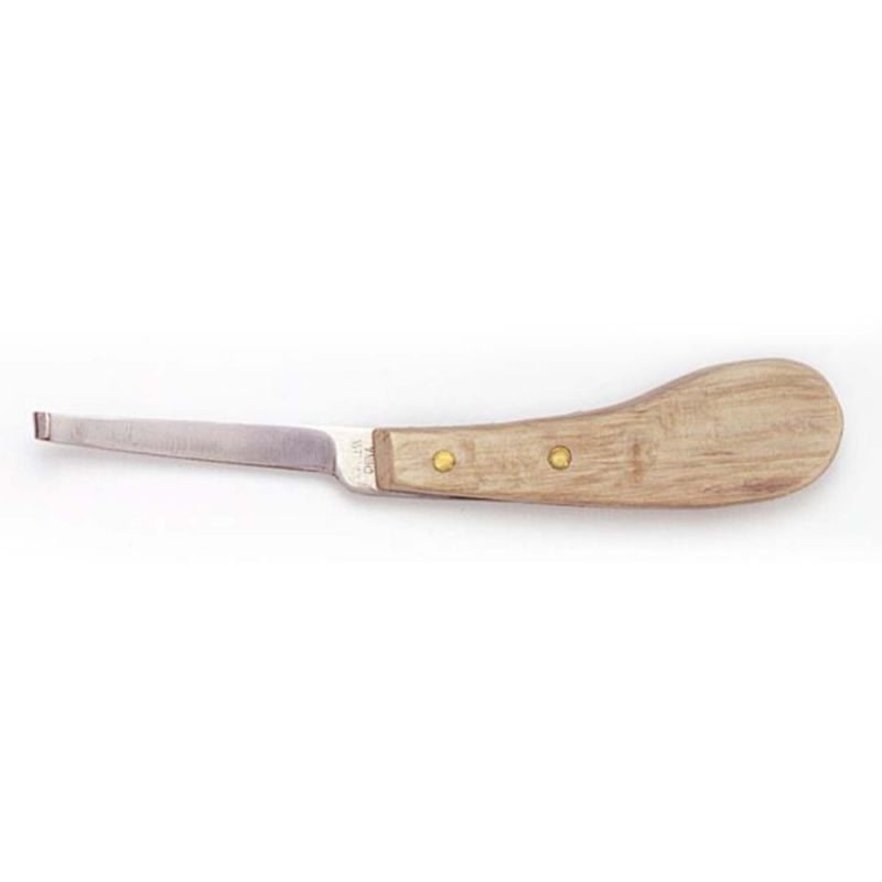 Stainless Steel Hoof Knife with Wooden Handle