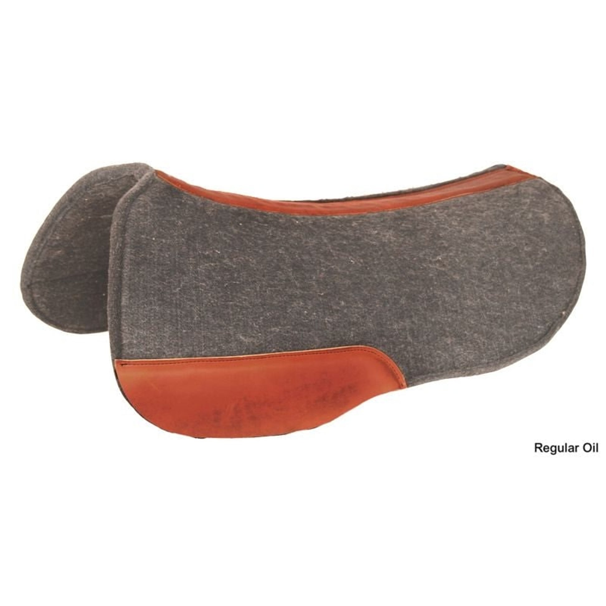 Circle Y Round Gray Wool Felt Pad