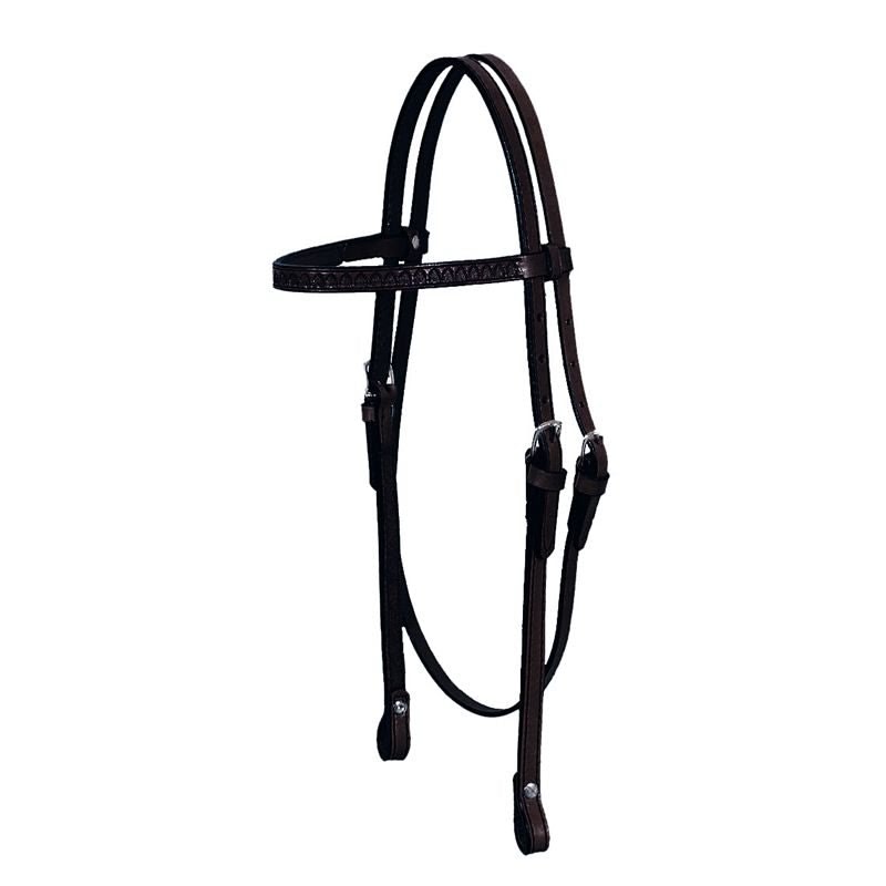 Circle Y Shell Tool Browband Headstall