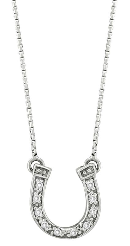 Kelly Herd Dangle Horseshoe Necklace