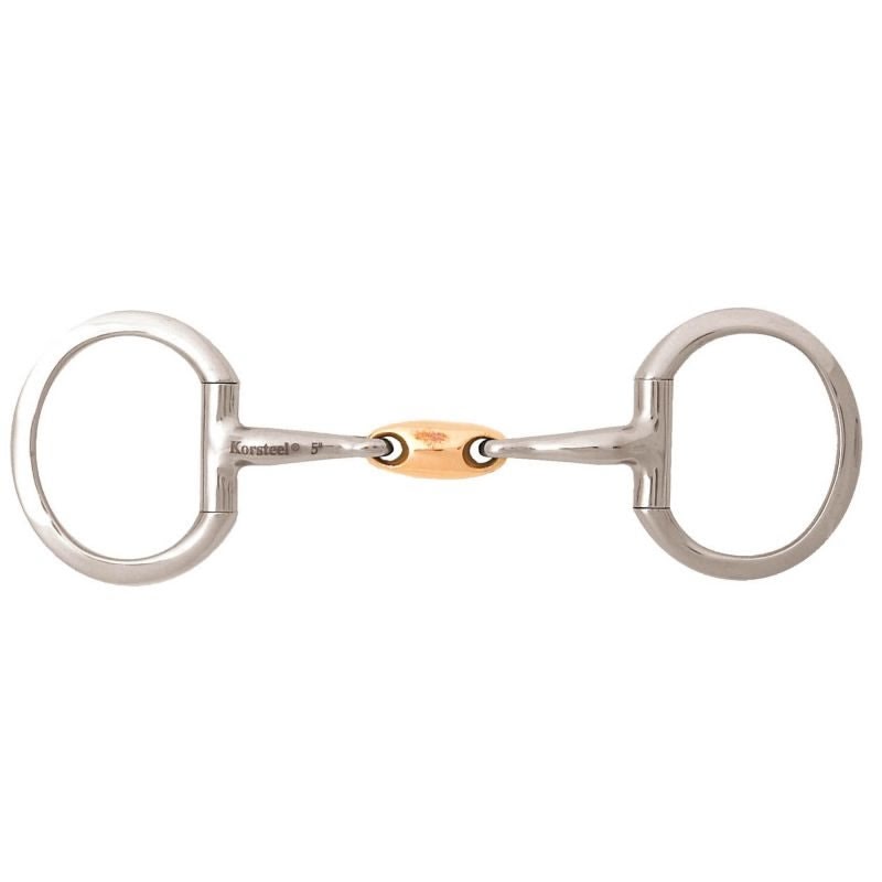 KORSTEEL Oval Link Eggbutt Snaffle Bit - Thumbnail 3