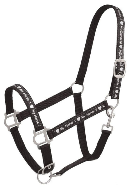Tough1 I Love My Horse Nylon Halter