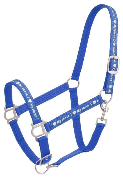 Tough1 I Love My Horse Nylon Halter