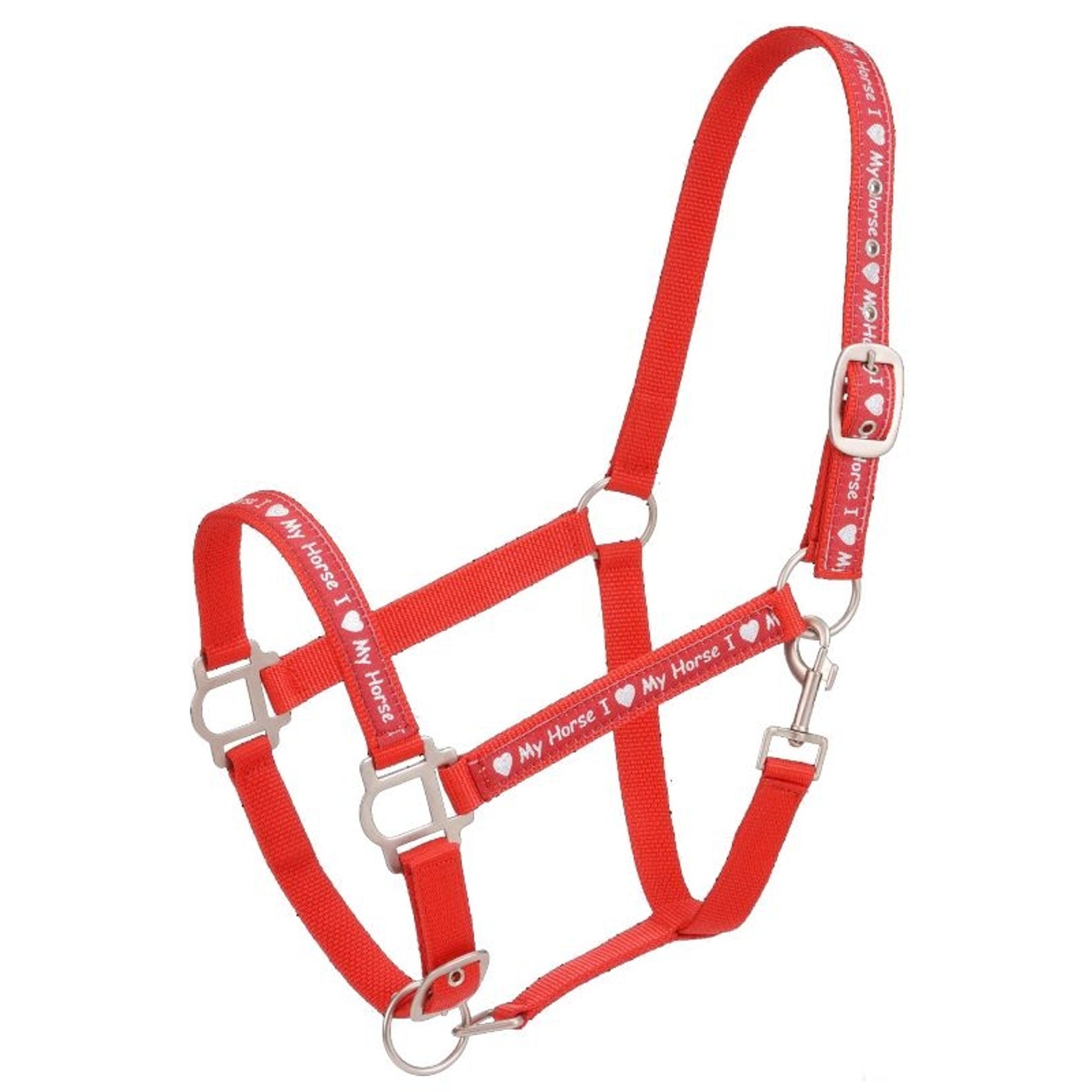 Tough1 I Love My Horse Nylon Halter