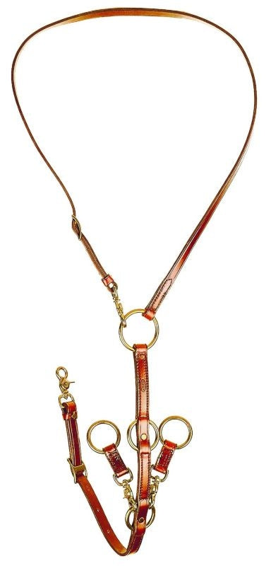 Tory Harness Leather Draw Rein Martingale