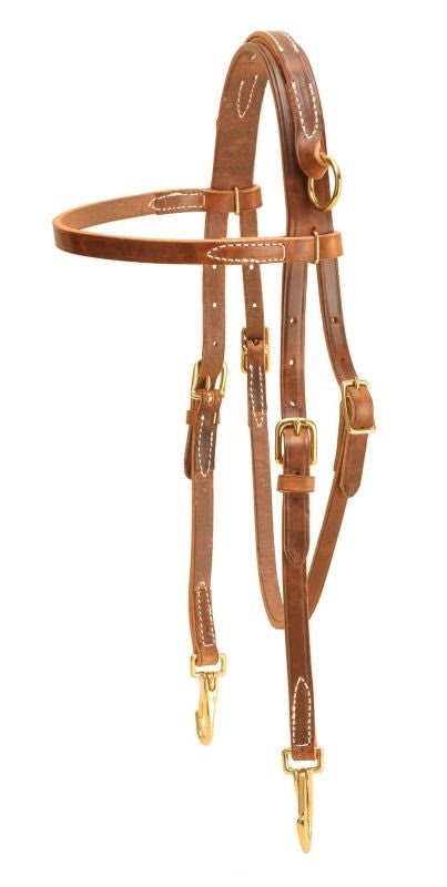 Tory Harness Leather Sidecheck Headstall