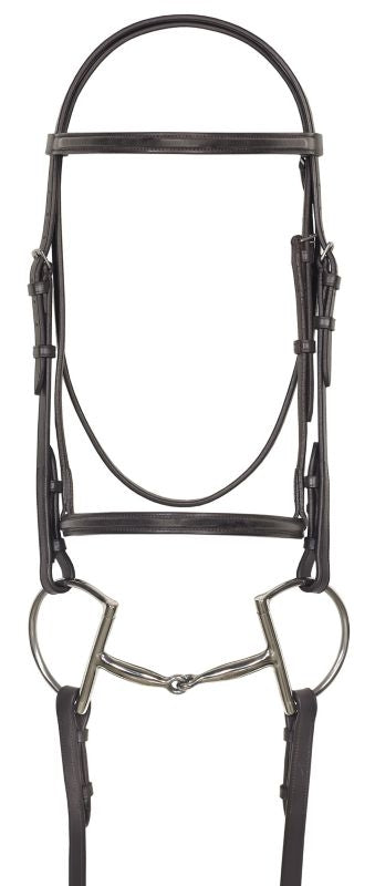 Camelot Plain Raised Qtr Horse Bridle