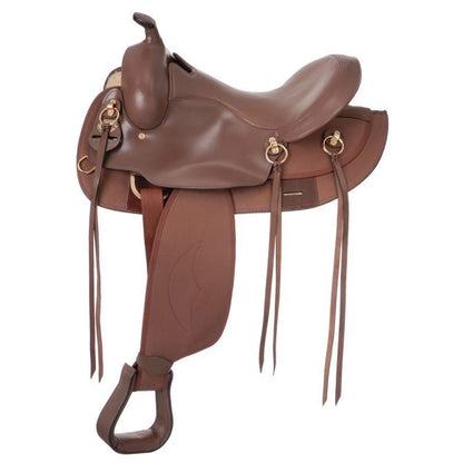 King Series Synthetic Gaited Round Skirt Trail Saddle