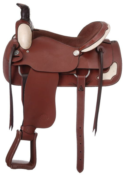 Royal King Rawhide Suede Roper Saddle