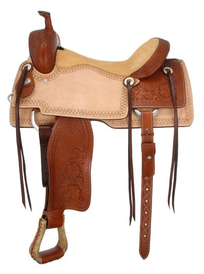 Silver Royal Coyote Cutter Saddle