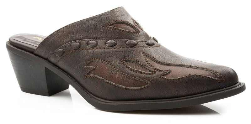 Roper Ladies Faux Leather Mule