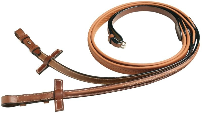 Pessoa Legacy Raised Fancy Rubber Covered Reins
