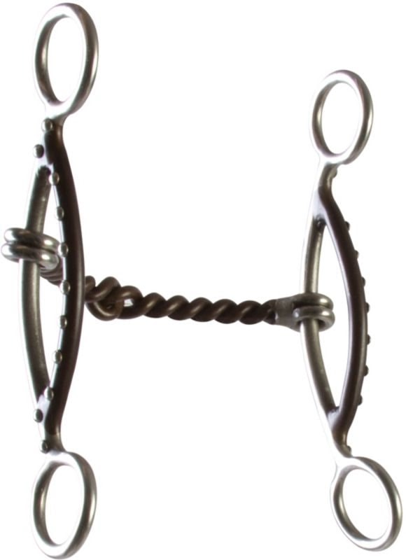 Westen SS Dot Twisted Wire Short Sliding Gag Bit