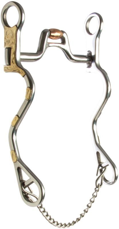 Western SS Overlay Square Port S-Shank Bit