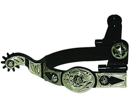 Western AT Oval Concho 10pt Ladies Spurs