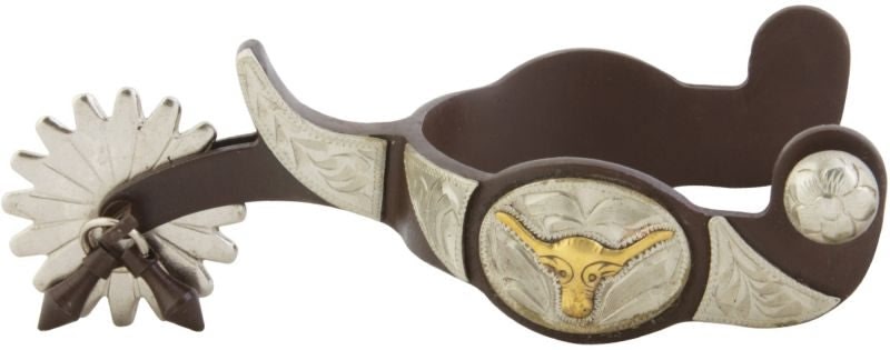 Western AT Longhorn 16pt Mens Jingle Bob Spurs