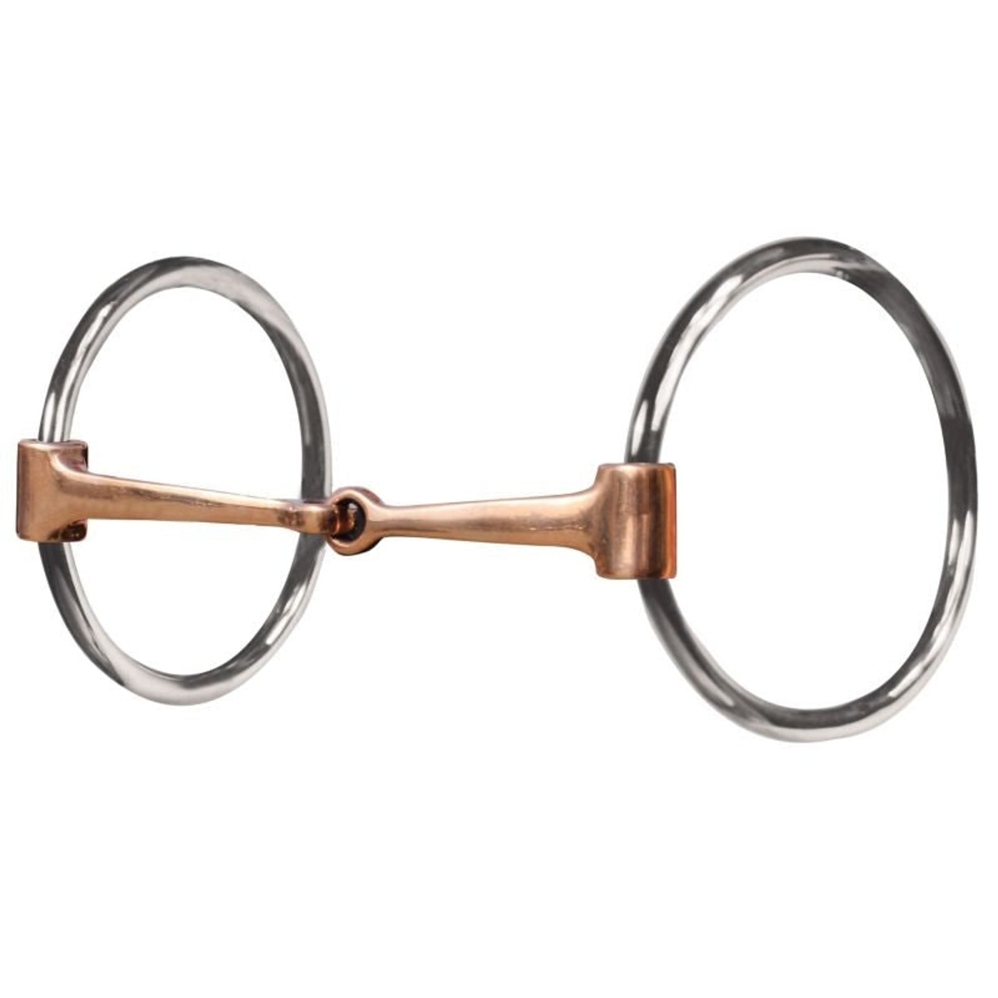 Bob Avila Copper Fishback Snaffle O-Ring Bit