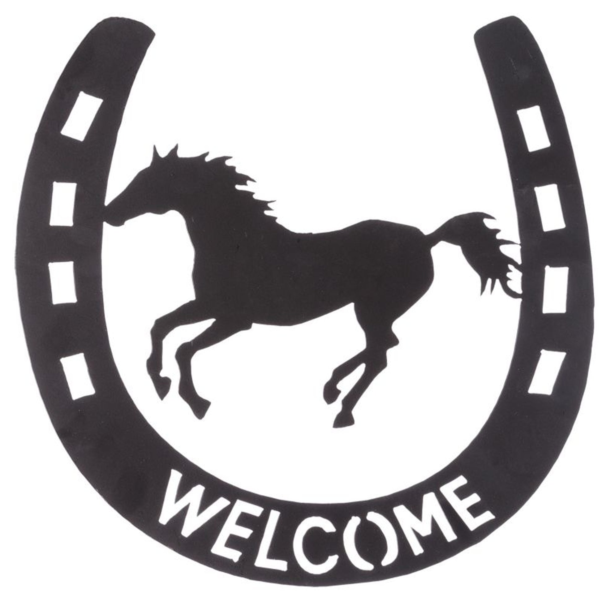 Welcome Wall Decor Running Horse