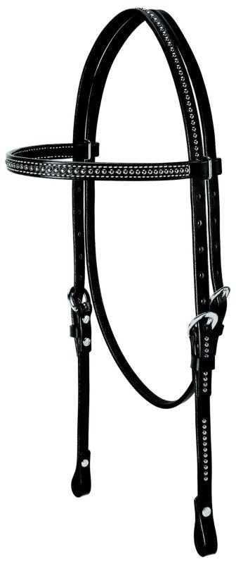 Weaver Bridle Leather Browband Headstall Spots