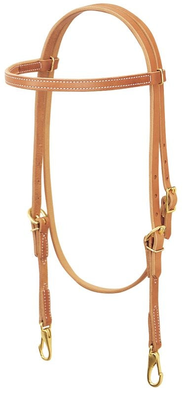Weaver ProTack Single Ply Train Browbnd Headstall