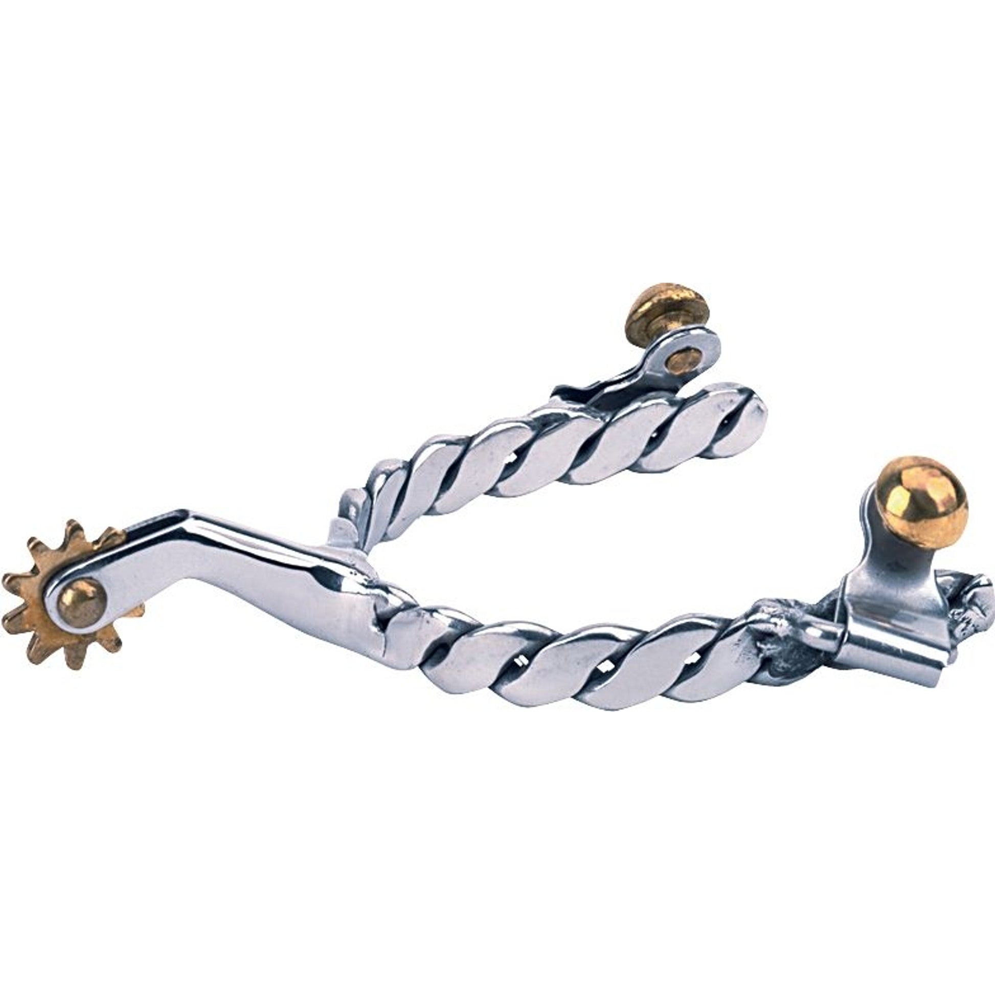 Weaver SS Mens Roping Spurs with Twisted Band