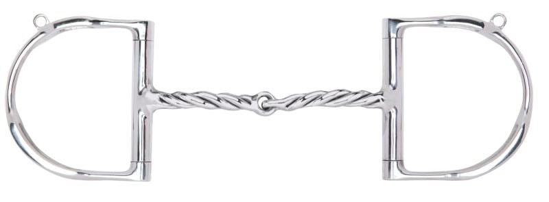 Myler SS 3 3/4 Dee with Hooks Twisted Snaffle