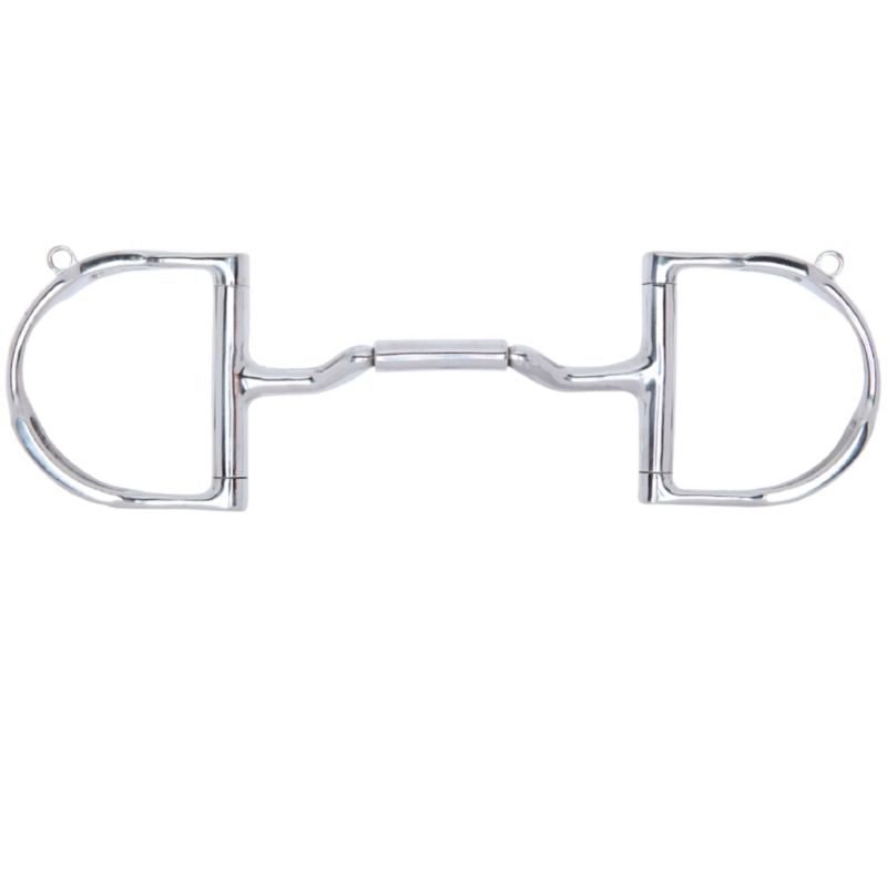 Myler SS 3 3/4 Dee with Hook Forward Tilt Port Barrel
