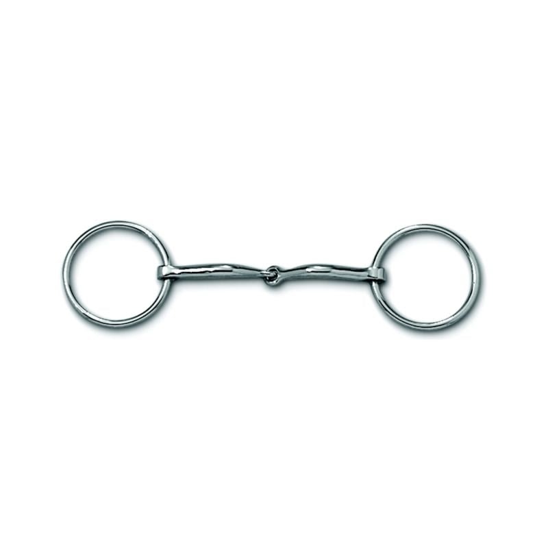 Myler SS Loose Ring with Sweet Iron Snaffle 3/8