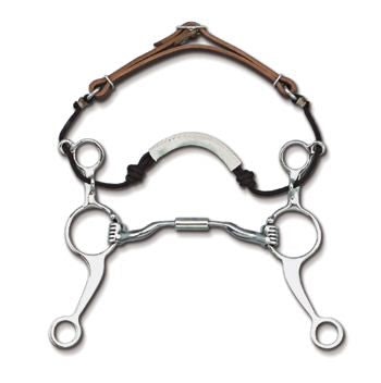 Myler Long Shank Combo Bit Low Port Snaffle
