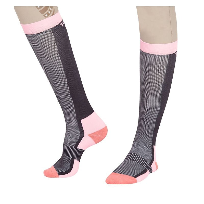 TuffRider Ventilated Neon Socks