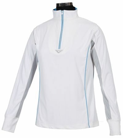 TuffRider Ladies Neon Mock Zip Sport