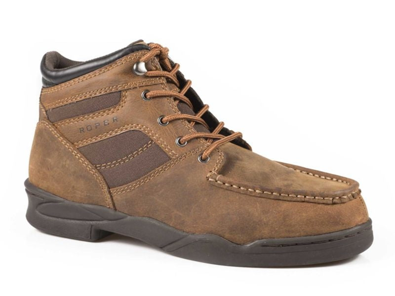 Roper Mens Leather Upper Tan Shoes