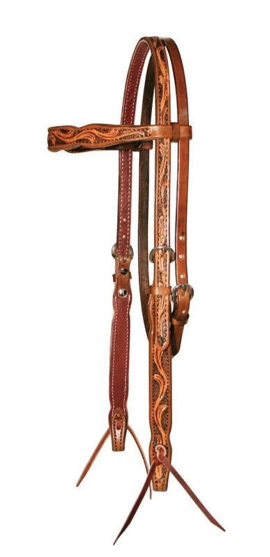 Reinsman Charmayne James Floral Browband Headstall