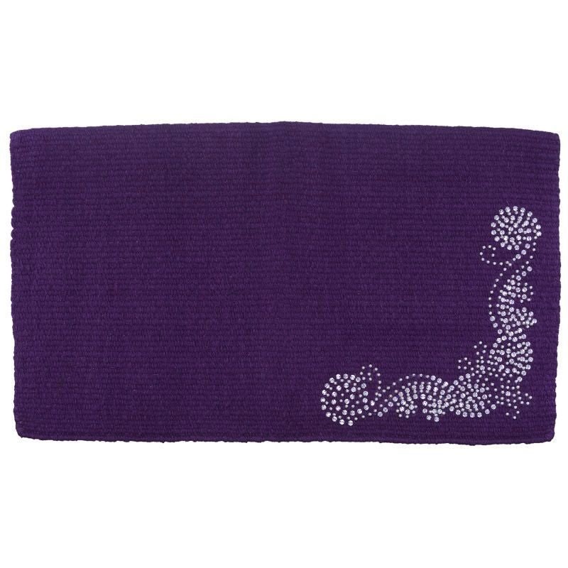 Tough1 Ornate Crystal NZ Wool Saddle Blanket