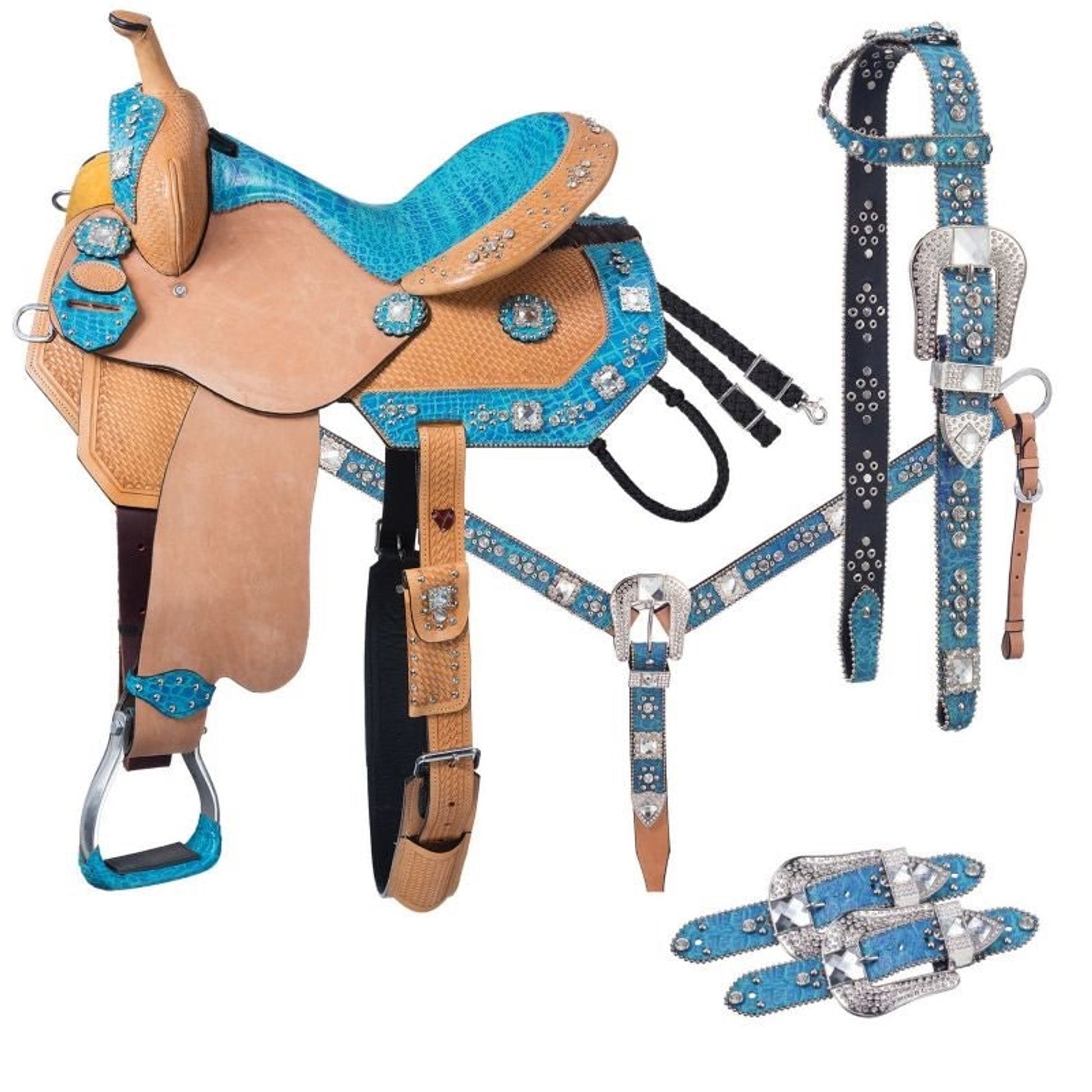Silver Royal Trinity Belt Barrel Saddle 5-Pc Pkg