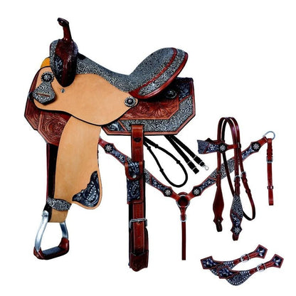 Silver Royal Jameson Barrel Saddle 5-PC Package