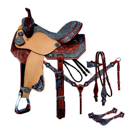 Silver Royal Jameson Barrel Saddle 5-PC Package