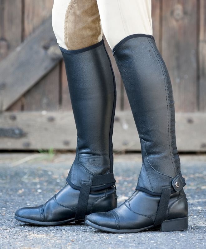 Dublin Flexi Leather II Half Chaps