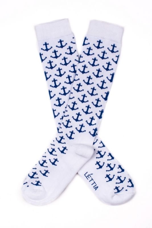 Lettia Anchor Bamboo Boot Socks